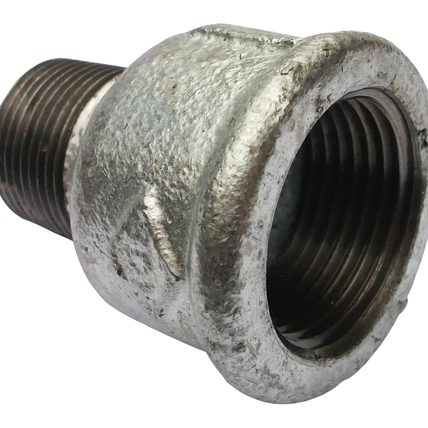 Spidsmuffe 1/2"x3/8" nr. 246 galv.