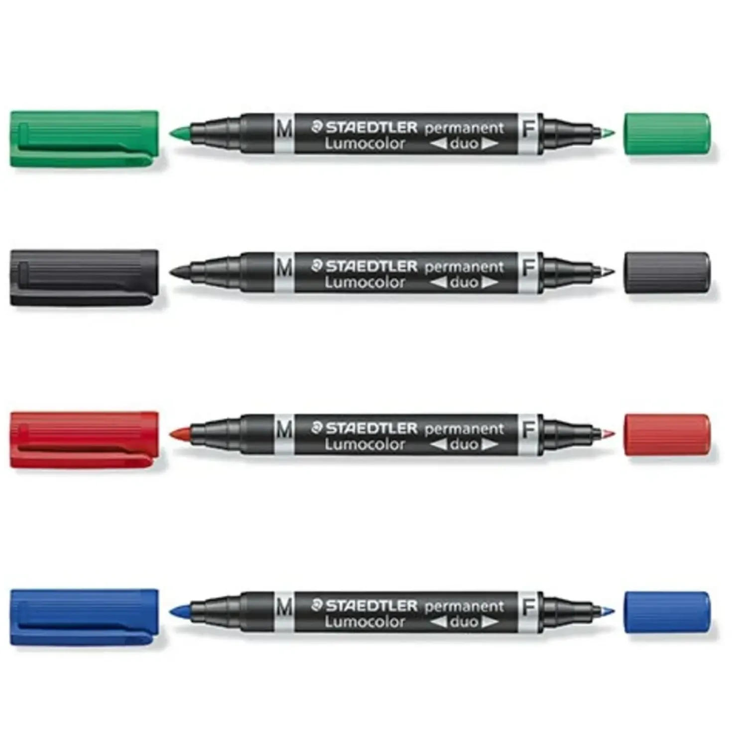 Staedtler permanent marker sort duo fin/mellem