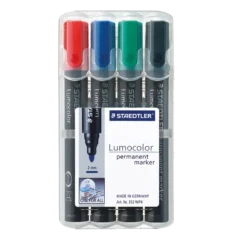 STAEDTLER PERMANENT MARKER 352 WP4 RØD/BLÅ/GRØN/SORT