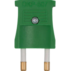 Stikprop flad 250V grøn