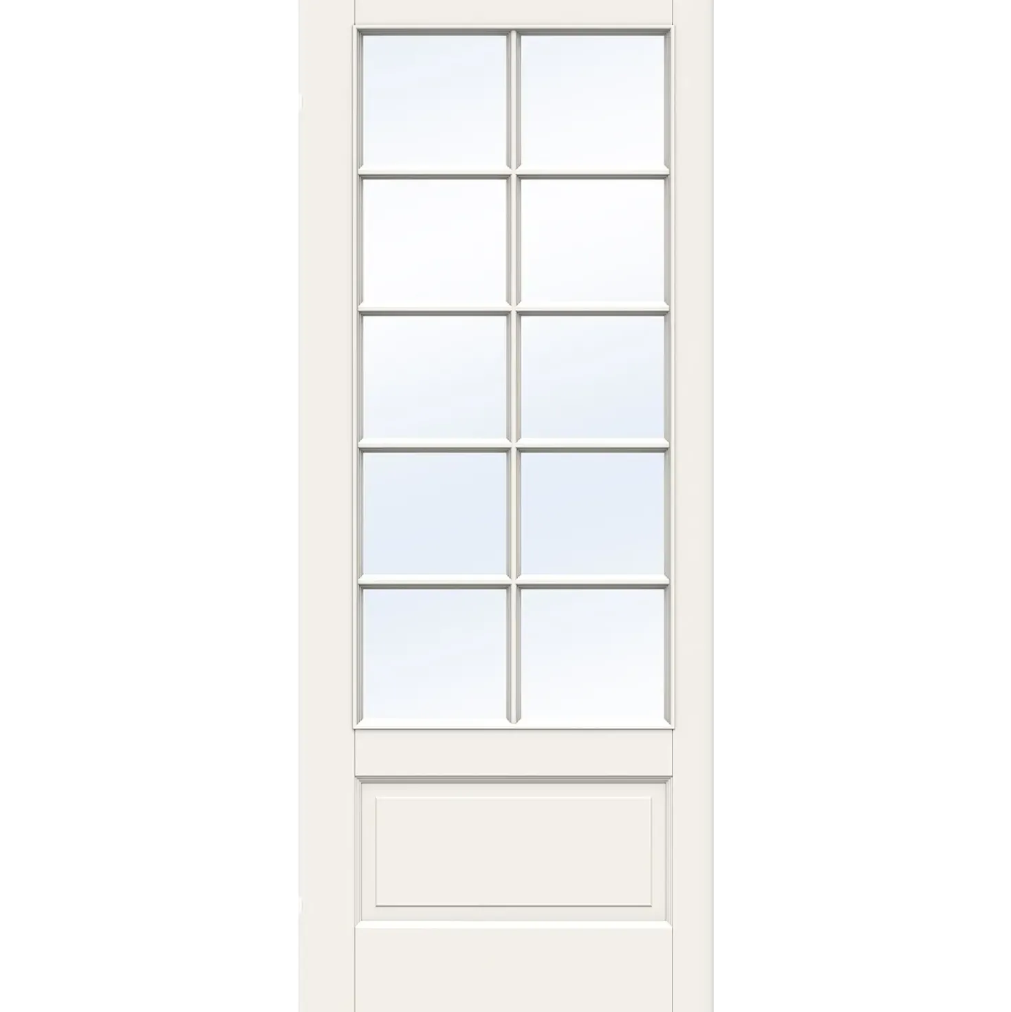 Swedoor sprossedør SP10 glas hvid stående 40x725x2040 mm
