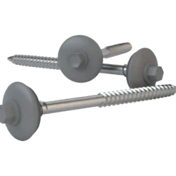 Swisspearl 100 tagskrue m/tætningsskive 6x100 mm grå 100 stk