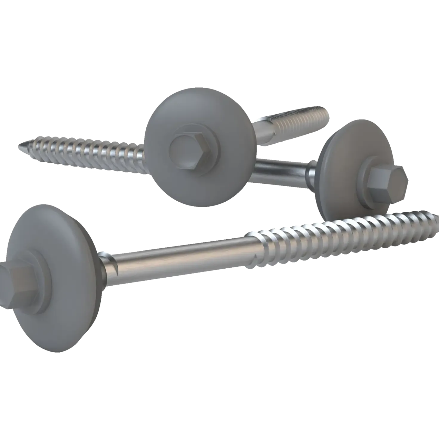 Swisspearl 100 tagskrue m/tætningsskive 6x100 mm grå 100 stk