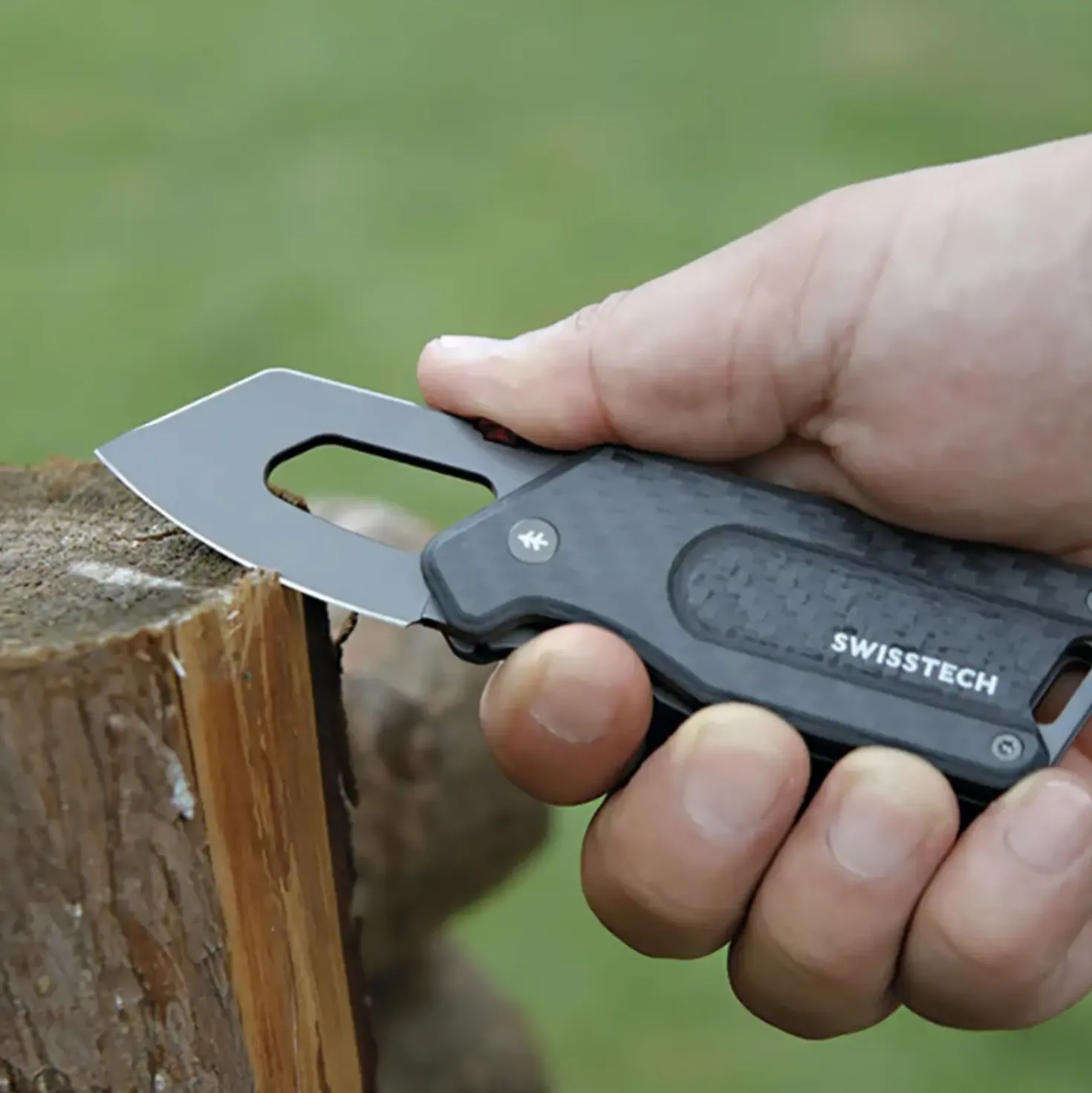 SwissTech Stämmig foldekniv med kuglelejer og carbonfiber