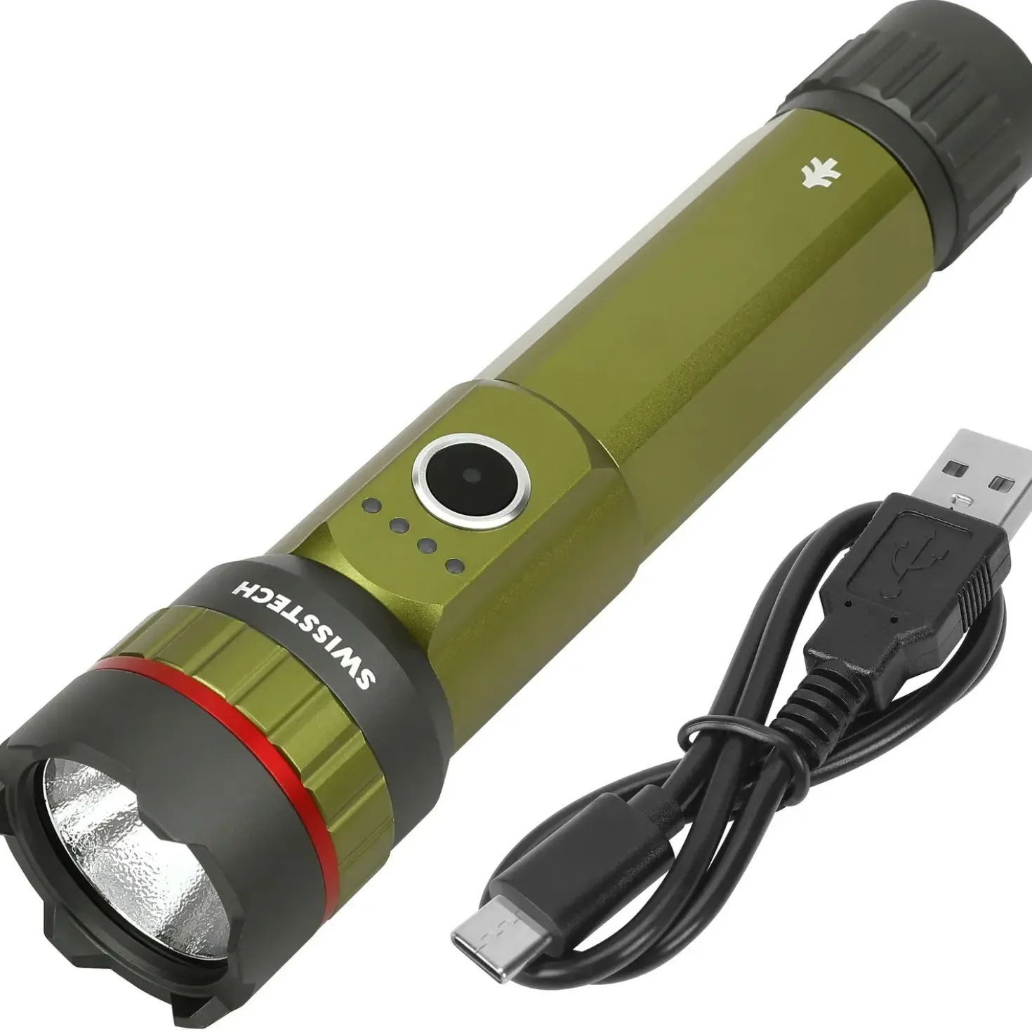 Swisstech Täglich lommelygte opladelig 5.000 lumen