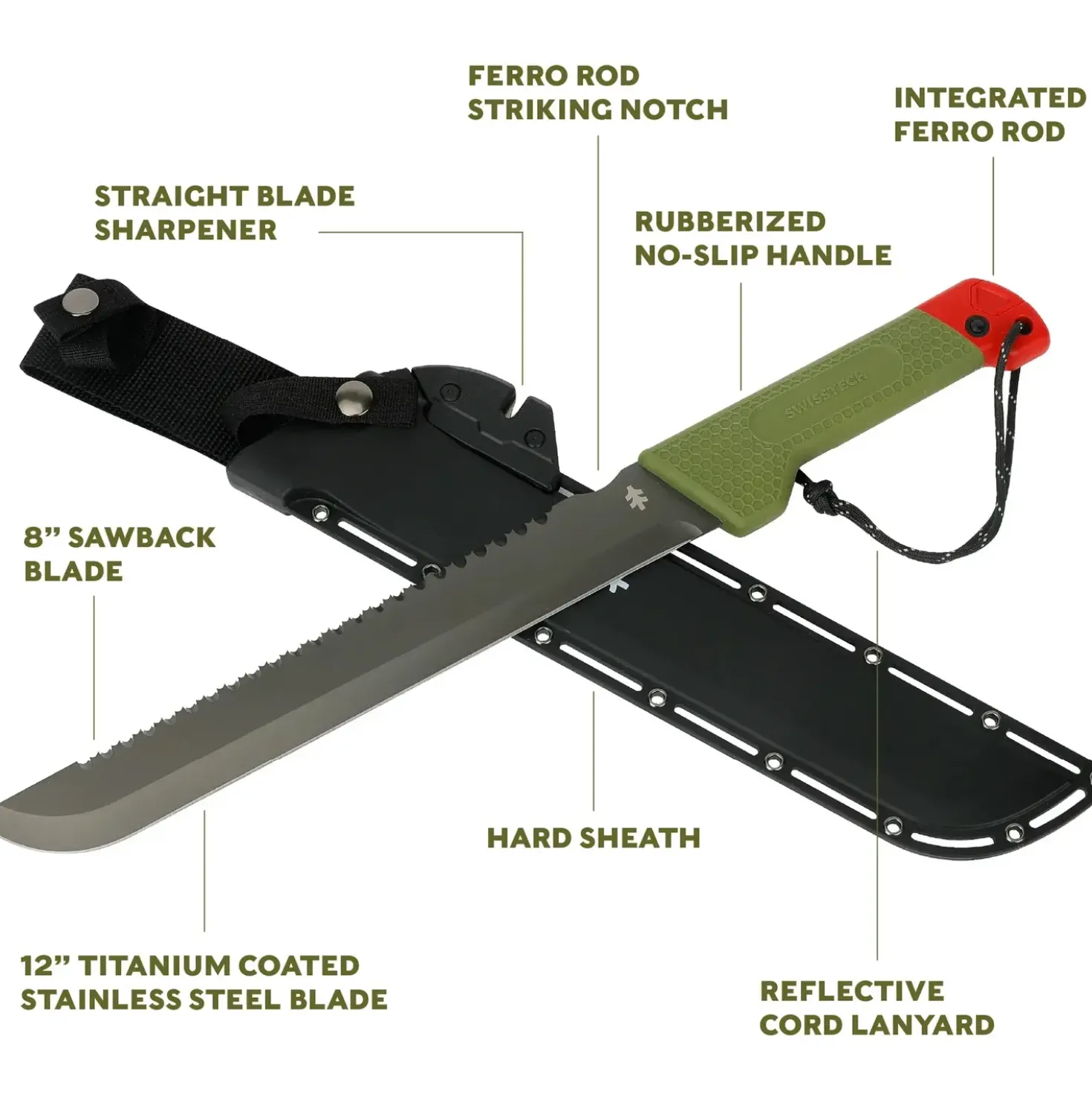 SwissTech The Hacken machete 30,5 cm