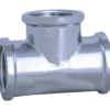 Tee 1/2" krom