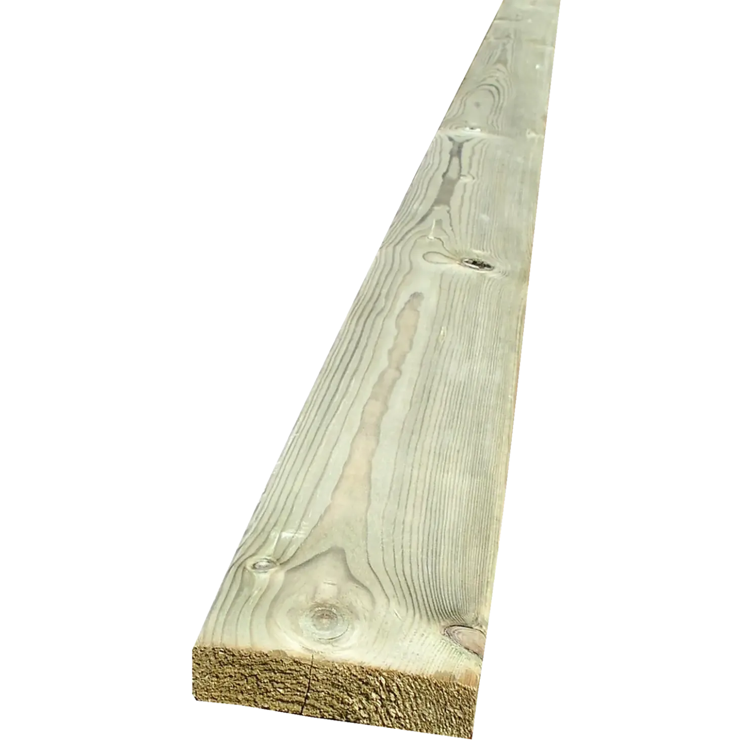 Terrassebrædder GDS glat fyr trykimprægneret 32 x 125 mm L - 390 cm