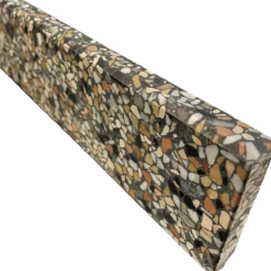 Terrazzo sokkelliste stockholm slebet overflade med fas 40x1,5x7,5 cm