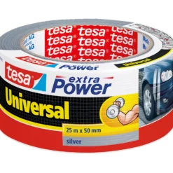 Tesa® extra Power Universal sølv 25 m x 50 mm