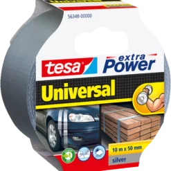 Tesa® extra Power Universal sølv 10 m x 50 mm