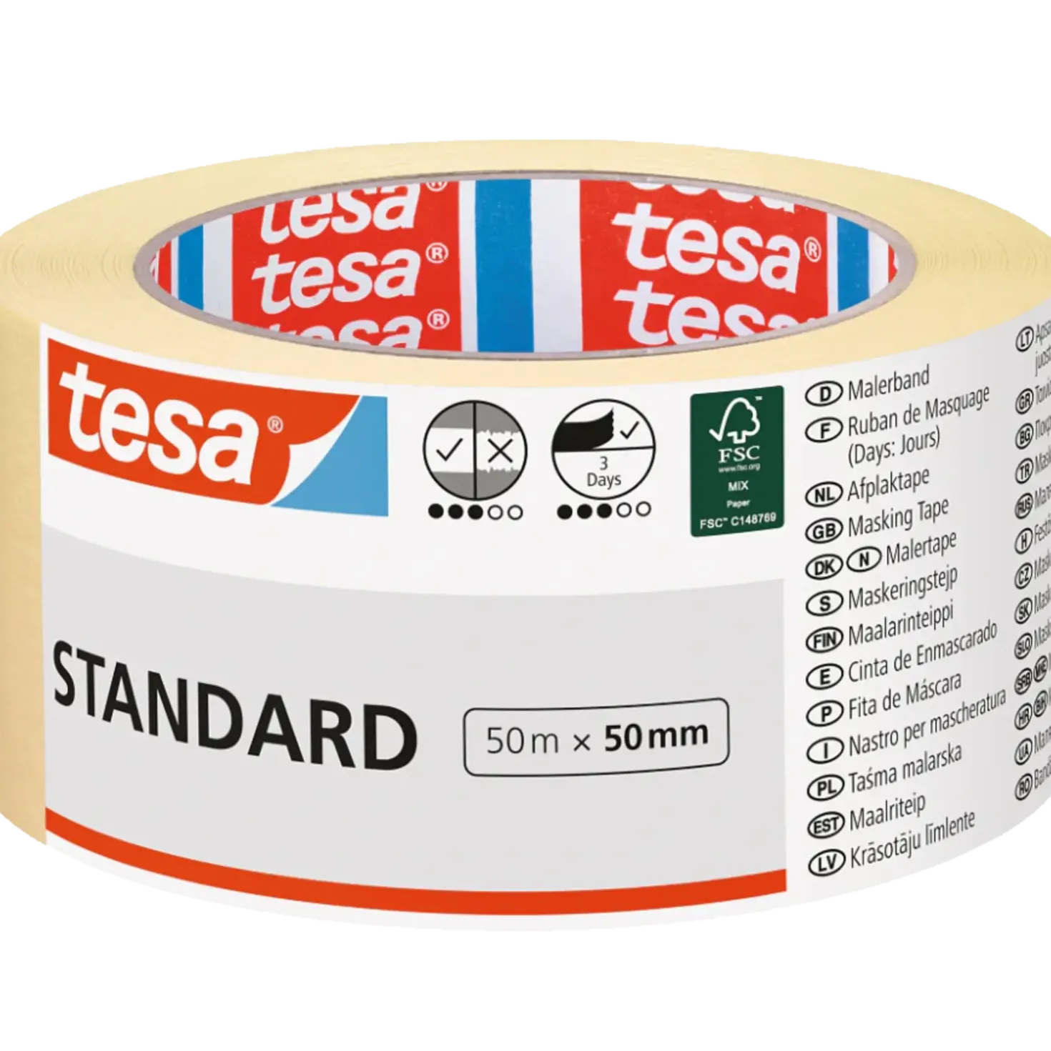 Tesa malertape standard 50m x 50mm