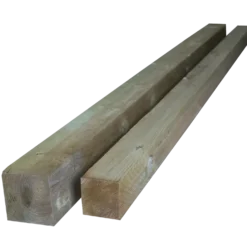 Tømmer ru stolper trykimprægneret 75 x 75 mm x 2,1 m