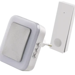 TREND New Premium Bluu dørklokke trådløs plugin hvid