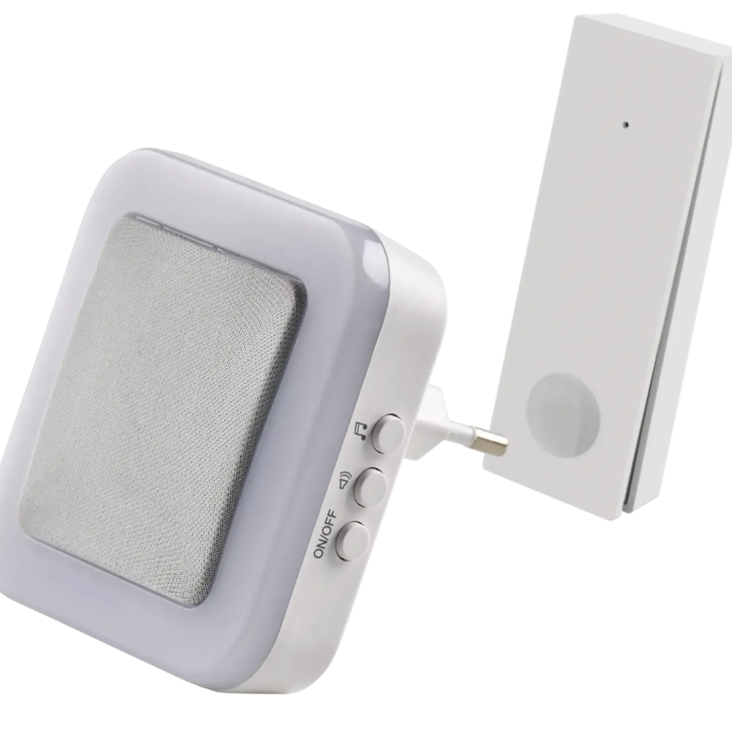TREND New Premium Bluu dørklokke trådløs plugin hvid