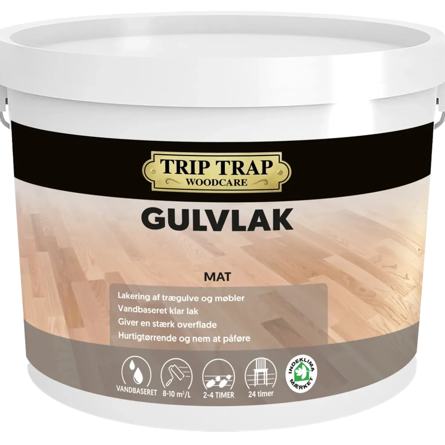 Trip Trap gulvlak mat farveløs 4,5L