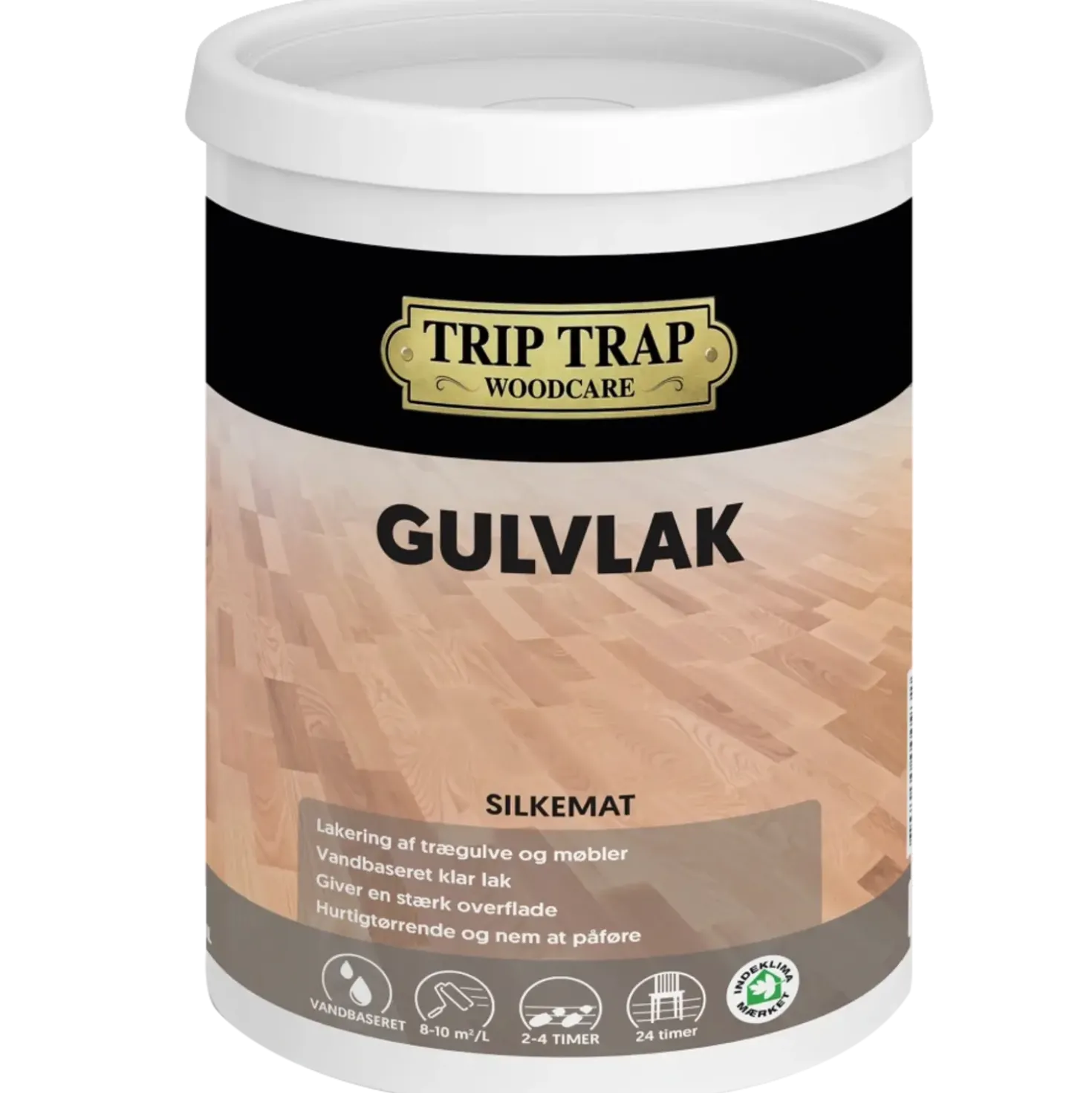 Trip Trap gulvlak silkemat 0,75 L