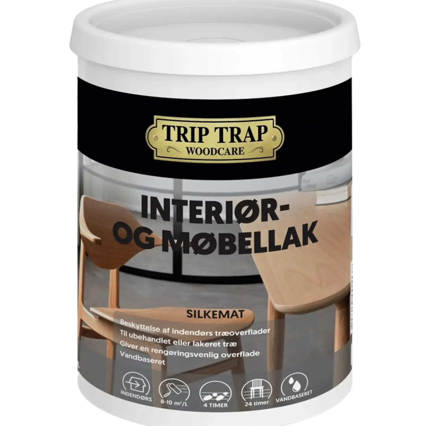 Trip Trap interiørlak silkemat 0,75 L