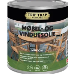 Trip Trap møbel og vinduesolie mahogni 0,75 L