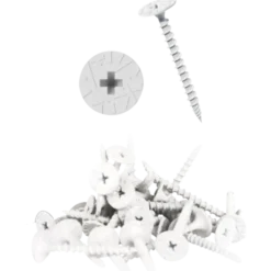 Troldtekt® strukturskrue til træ og stål 4,2x45 mm hvid 100 stk.