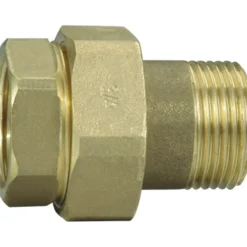 Union 1/2" lige messing