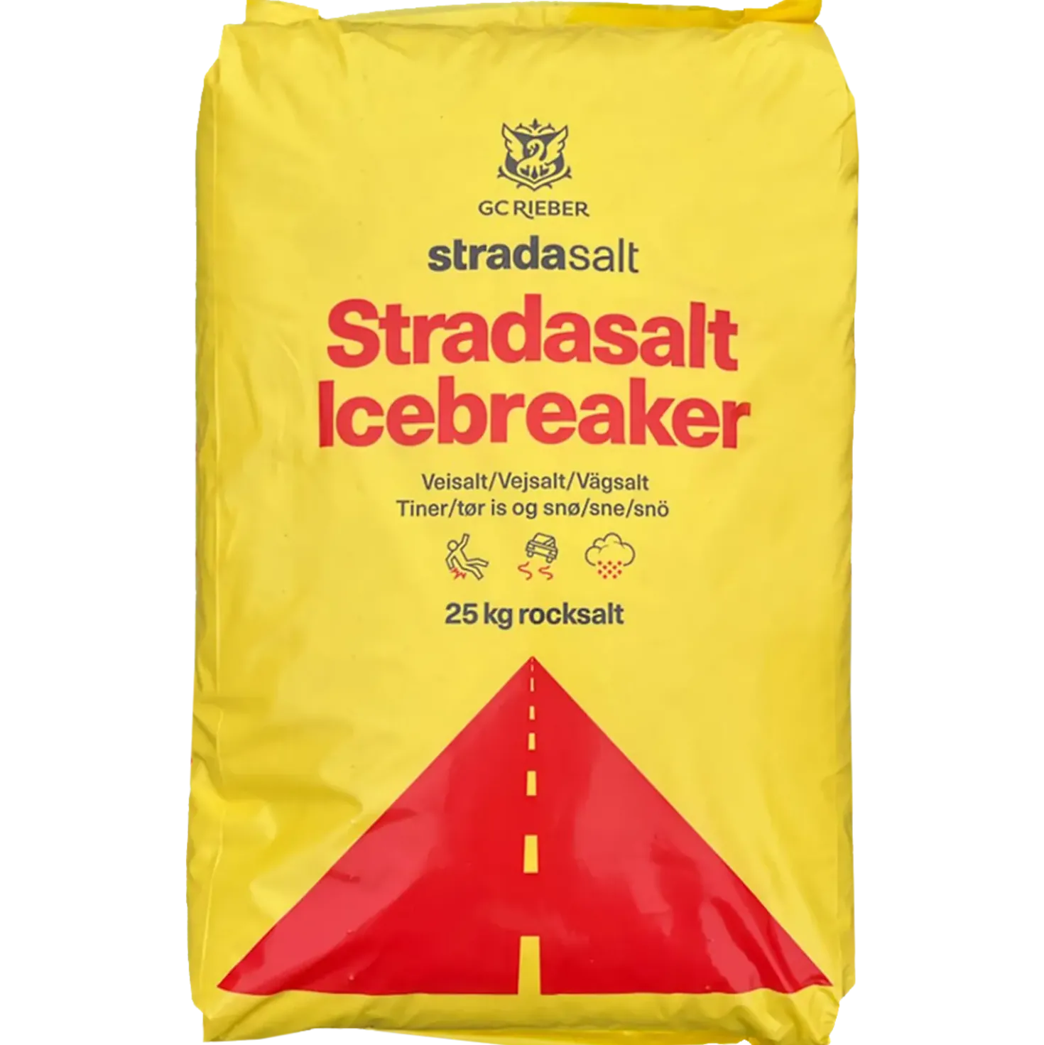 Vejsalt i pose med 25 kg.