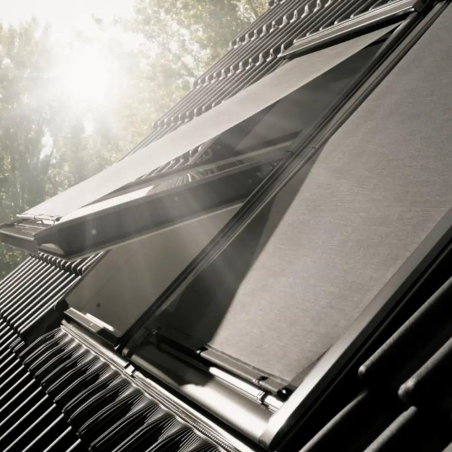 VELUX markise solcelledrevet MSL MK08 sort, 78 x 140 cm