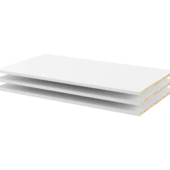 Verona hylde t/182 cm hvid 3 stk