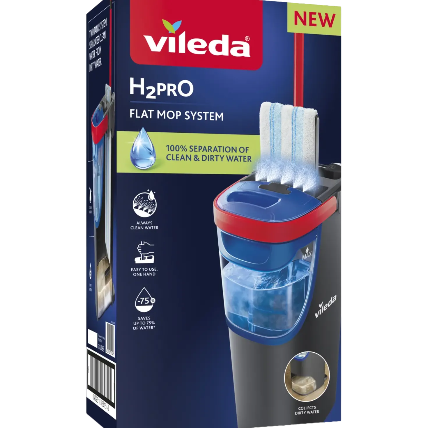 Vileda fladmoppesæt H2PRO
