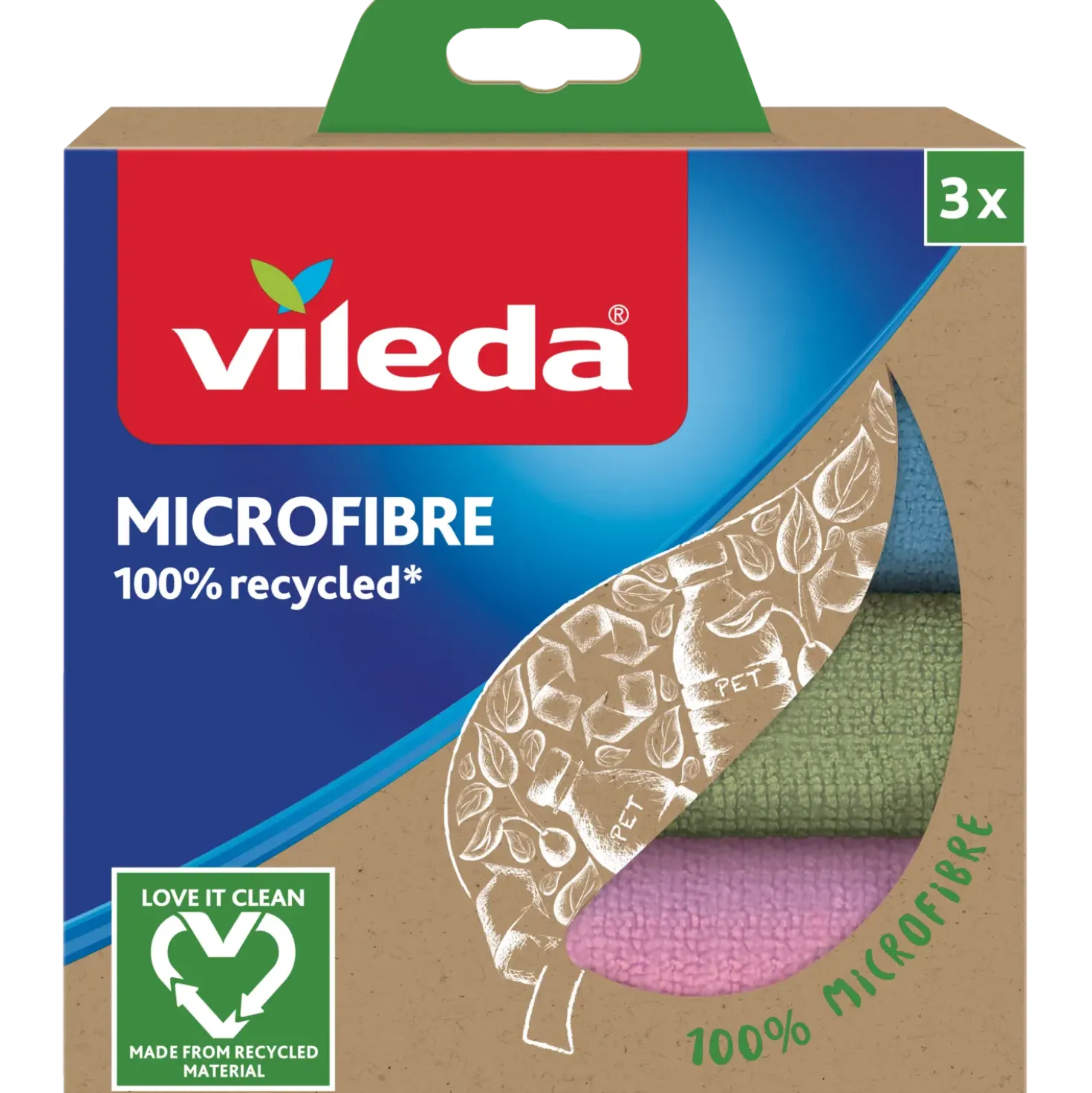 Vileda microfiberklude 3 stk.