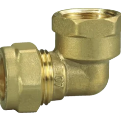 Vinkel klemring 1/2"x15 mm messing