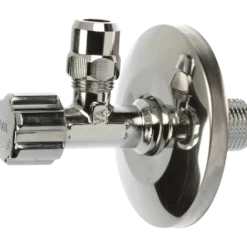 Vinkelventil lang t/indmuringsdåse 1/2"x3/8" krom