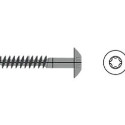 WallTec facadeskrue 4,8x29 TX20 A2 antracit 250 stk