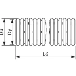 Wavin drænrør rød PVC 80 mm x 50 m