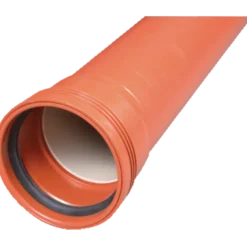 Wavin Wafix kloakrør PP SN4 rød med muffe 110x500 mm