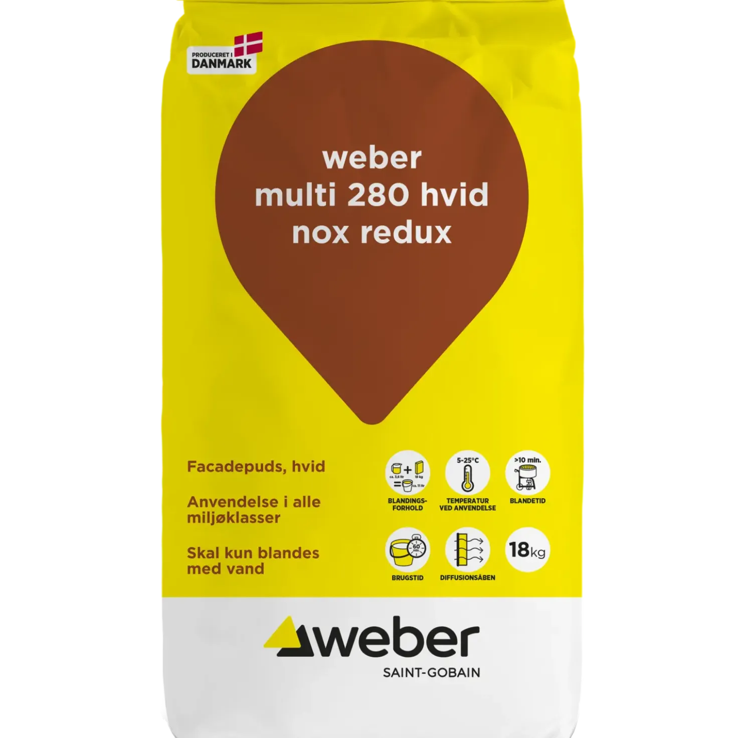 Weber multi 280 NOx Redux specialmørtel 18 kg