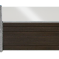 Wimex Livø Prime komposithegn m. glas MatBrun 140 cm